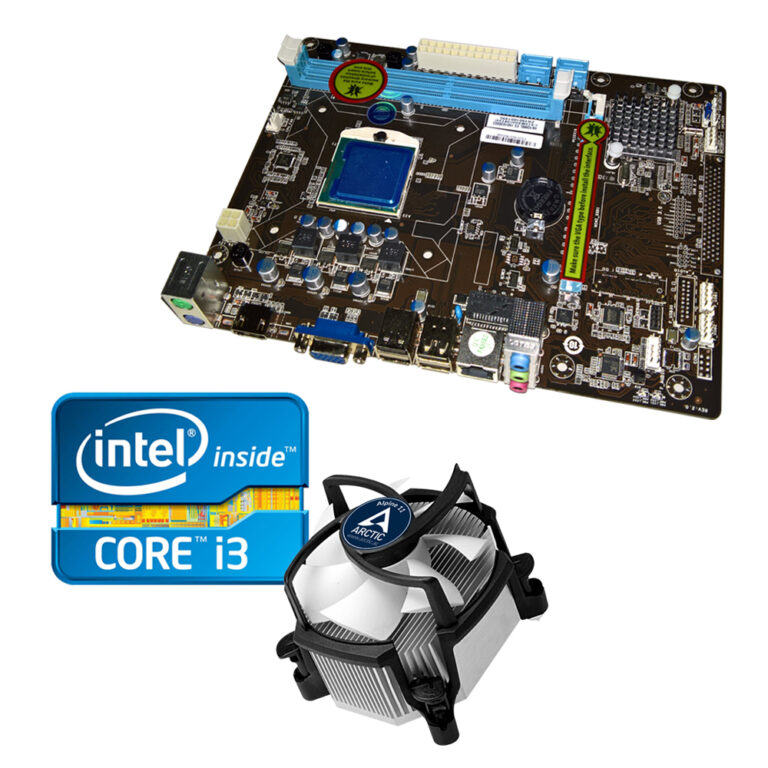 Motherboard Esonic H61QMBL + Cpu I3 3ª Geração + Cooler - Udi